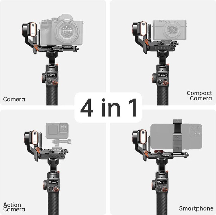 Productafbeelding Hohem iSteady MT2 Kit (Actiecamera, Compacte camera, Reflexcamera met één lens, Smartphone, 1.20 kg)