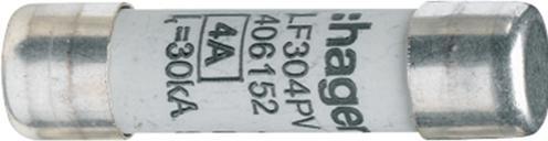 Actual product image Hager HAG LF302PV Fuse link for photovoltaic applications 10x38mm 1000VDC 2A