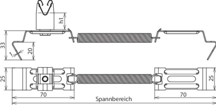 Productafbeelding Dehn Soehne dakgeleiderhouder SPANNgrip NIRO 206 249