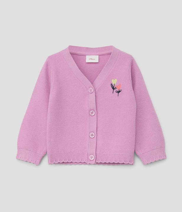 Produktbild s.Oliver Strickjacke Strickjacke mit Stickerei (50)