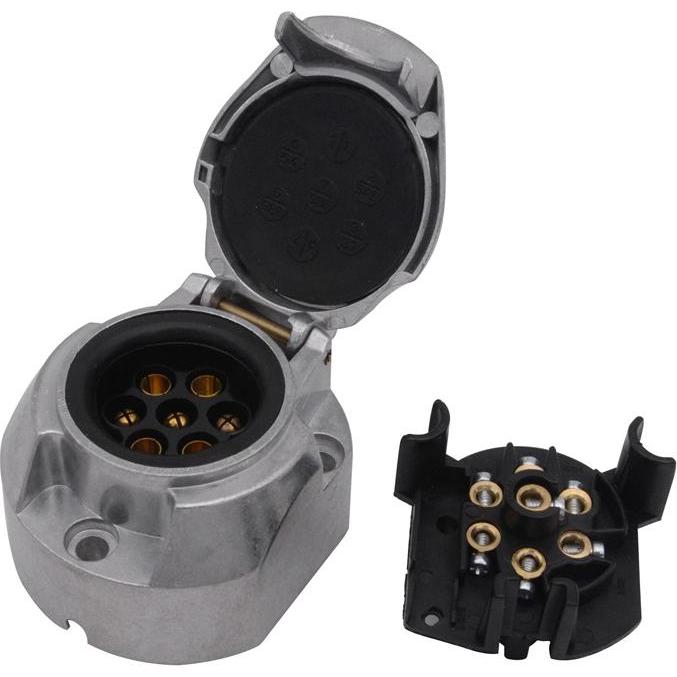 Moovit, Auto Innenraum Zubehör, Aluminium Socket 7p Waterproof