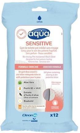 Marina Aqua Moisturizing Washcloths Sensitive - Gentle And Hydrating