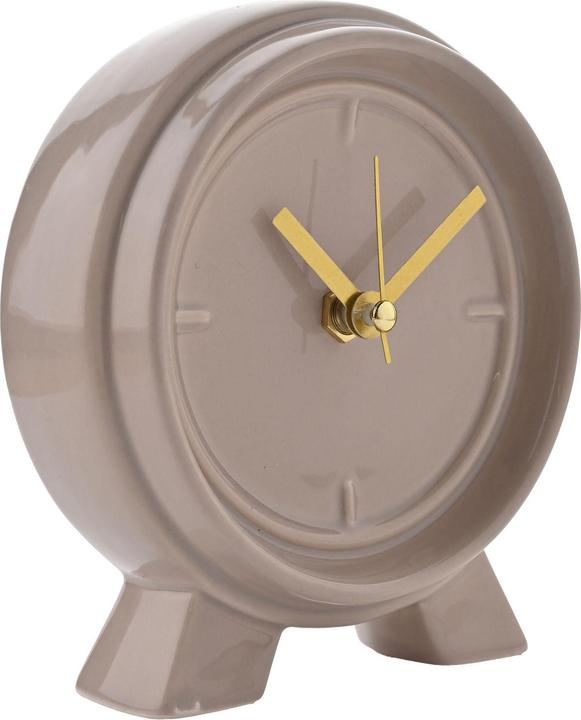 Actual product image Interval Ceramic Mantle Clock - Biscuit