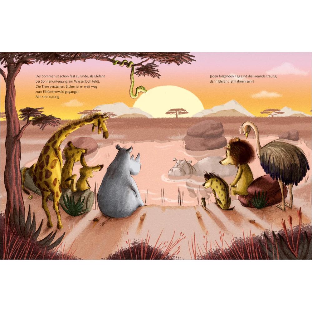 Thumbnail - Das Geschenk des Elefanten, Kinderbücher von Tanja Wenz, Marta Balmaseda