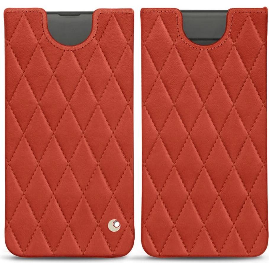 Noreve Lederschutzhülle (Samsung Galaxy S10), Smartphone Hülle, Orange