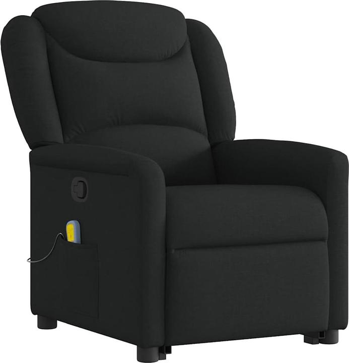 Produktbild VidaXL Massagesessel mit Aufstehhilfe Schwarz Stoff