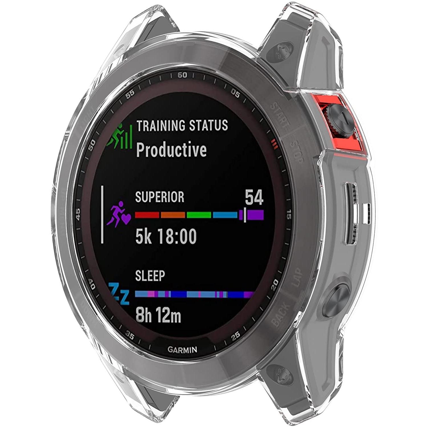 Thumbnail - Strap-it TPU-Hülle (Silikon, fenix 7X), Uhrenarmband, Transparent