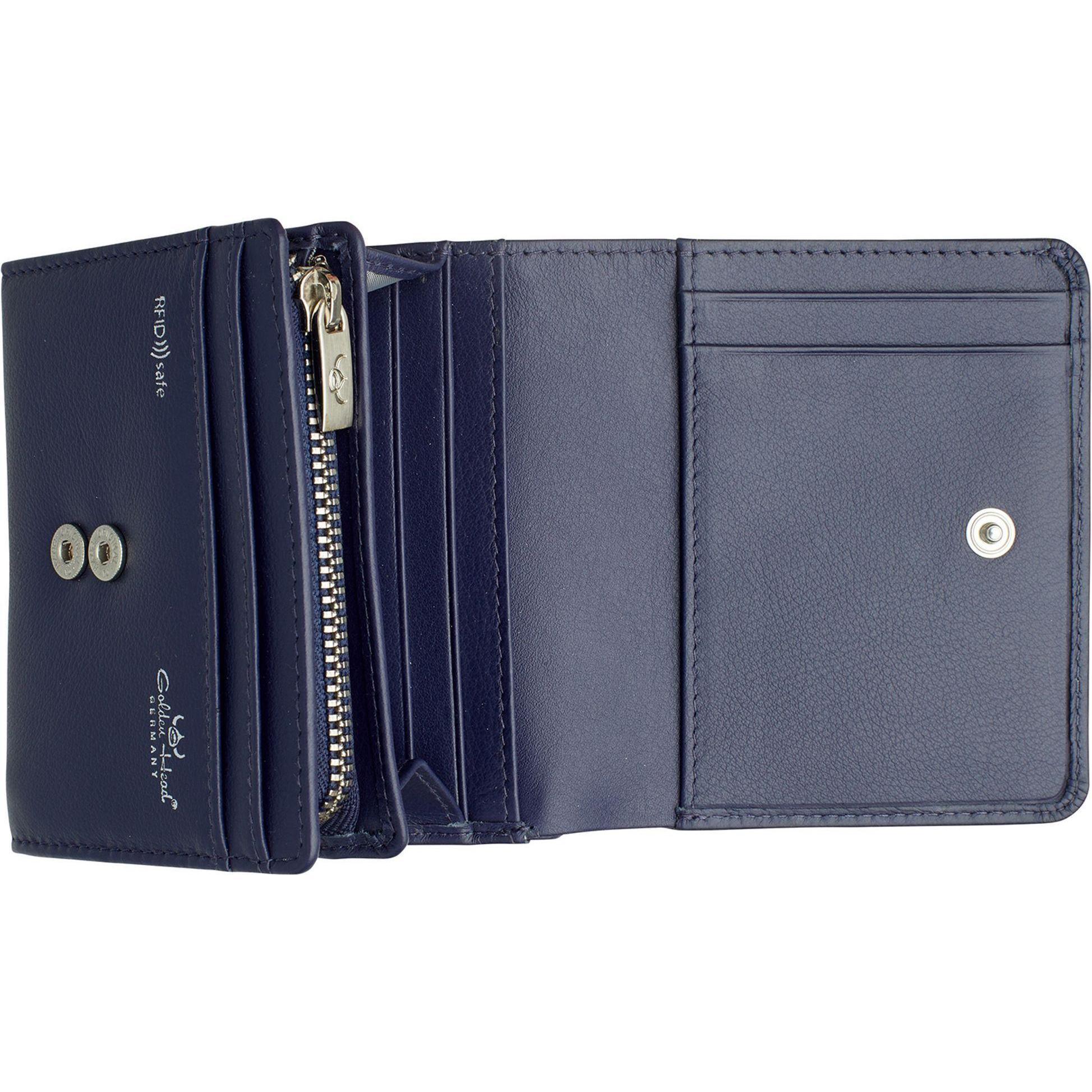 Thumbnail - Golden Head, Damen, Portemonnaie, Geldbörse Madrid RFID Protect 3335, Blau