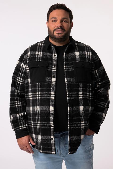 Immagine prodotto Men+ Karo-Fleeceovershirt, Langarm, Kentkragen (3XL)