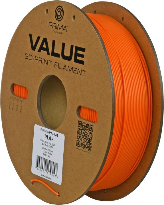 Immagine prodotto Prima Creator PrimaValue PLA+ (PLA, 1.75 mm, 1320 g, Arancia)