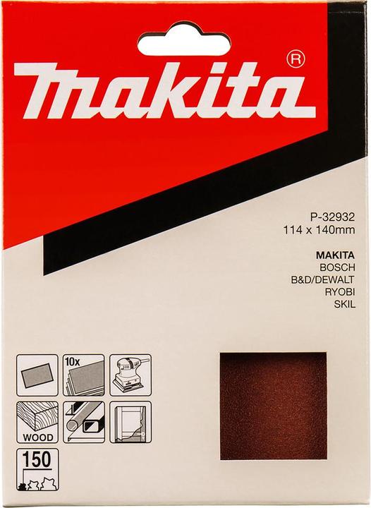 Immagine prodotto Makita Carta abrasiva 114x140mm K150 (150)