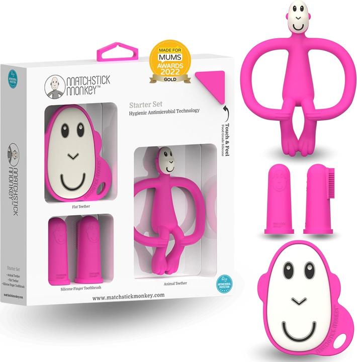 Produktbild Matchstick Monkey newborn set, pink, 3 months +, MM-SSG-M-003
