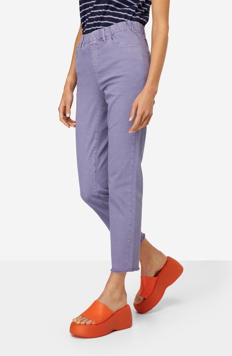 Actual product image Laurasøn 7/8 Slim Pants Slim Fit Fringe Hem Recycled Polyester (46)