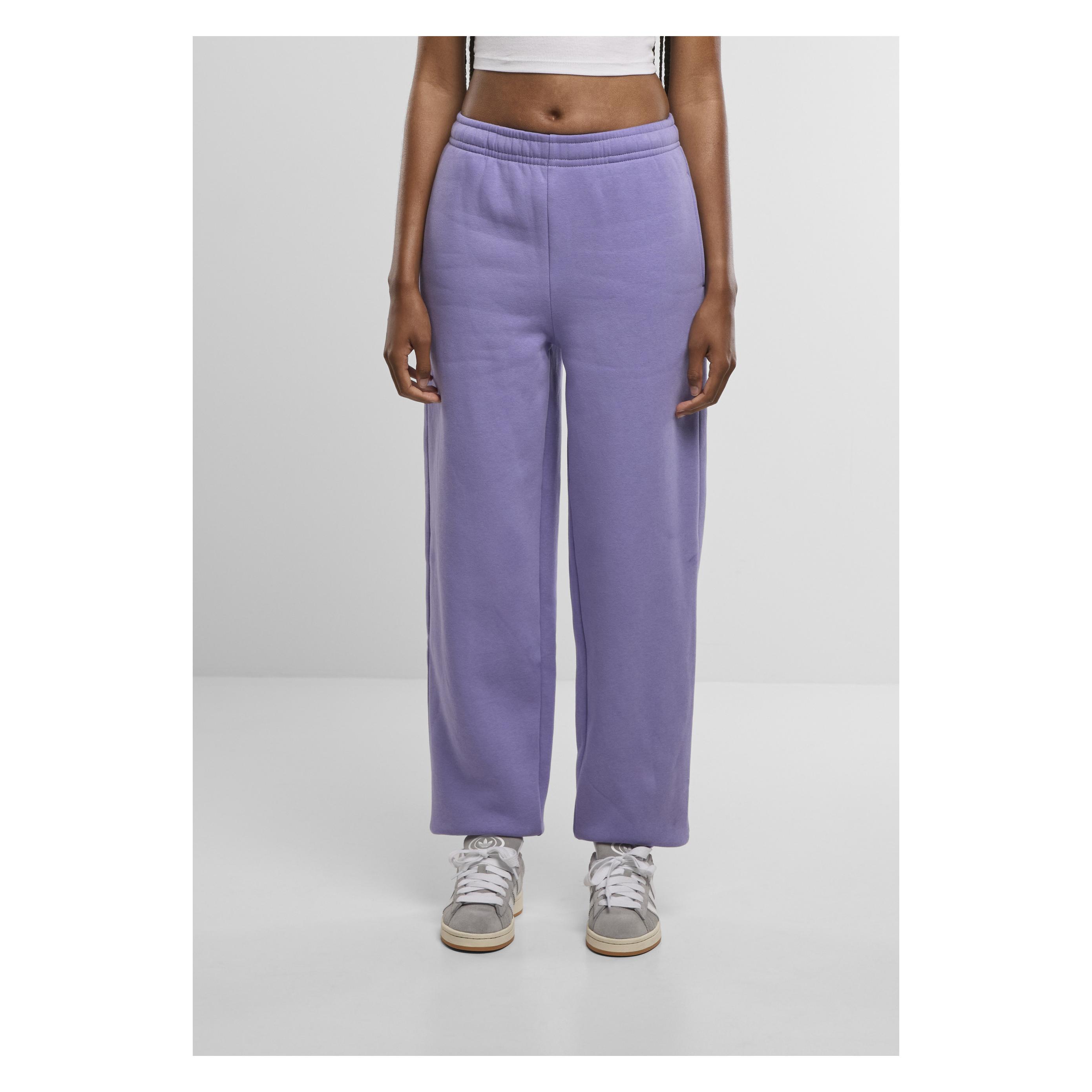 Urban Classics, Damen, Hosen, Ladies Fluffy Sweatpants - 171979, Violett, (Xxl)