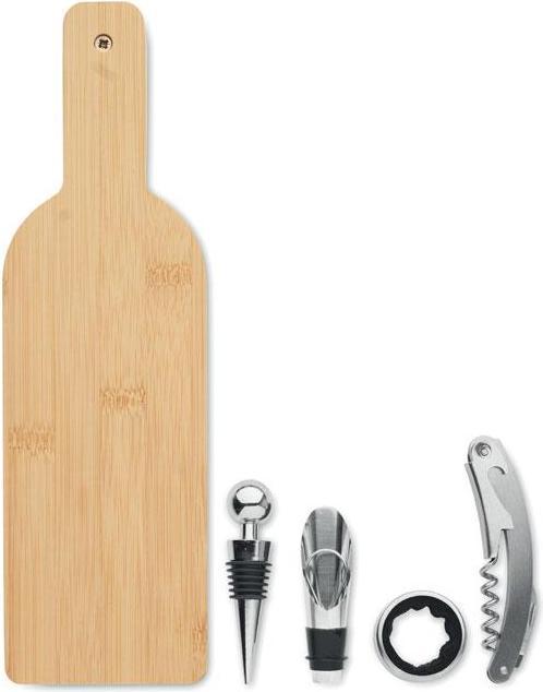 Image du produit MidOcean - Set à vin VINOVAULT SET (Anneau de goutte, Verseur de vin)