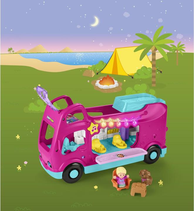 Actual product image Fisher-Price Little People Barbie Little Dreamcamper playset with lights and sounds, 2 figures (85)
