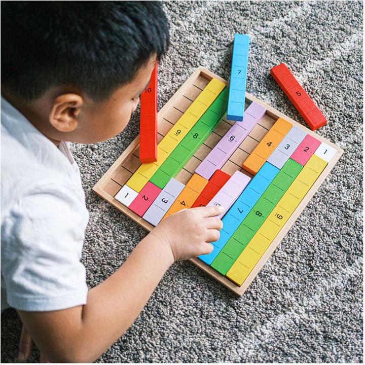 Actual product image Bigjigs Math game wooden connect numbers
