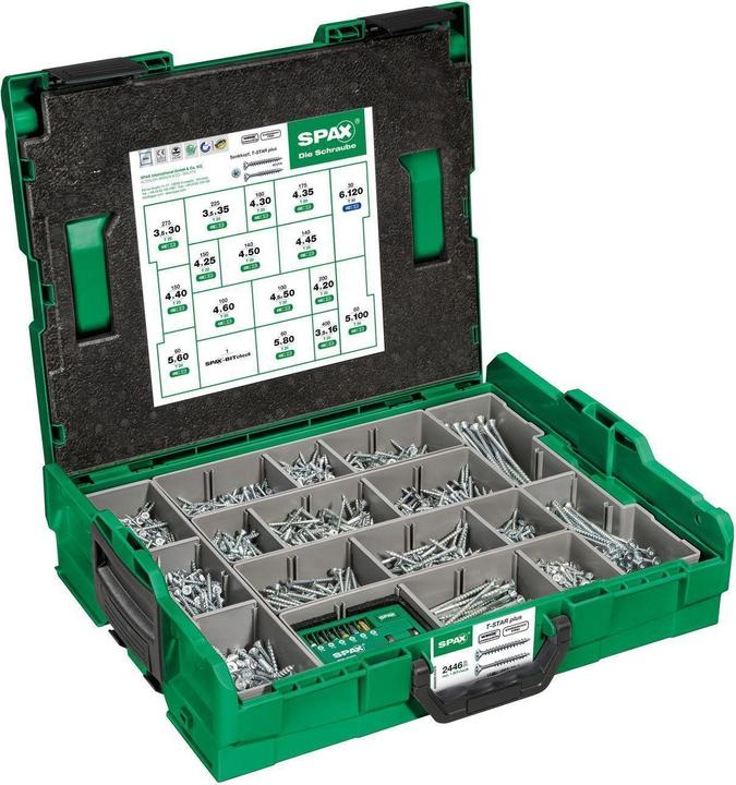 Image du produit Spax Coffret de montage L-BOXX (2445 Vis par pièce)