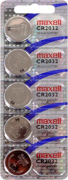 Actual product image Maxell Electronics CR2032 (5 pcs., CR2032, 220 mAh)