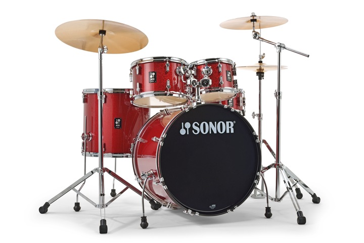 Sonor AQX Stage Set Bundle - Red Moon Sparkle