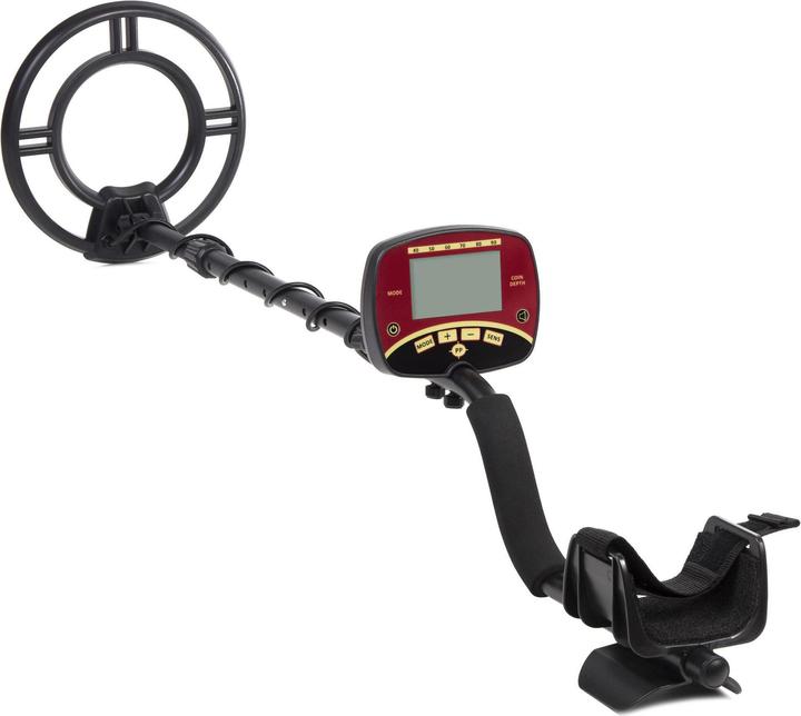 Actual product image Maclean MCE996 Trapper metal detector with 240 mm waterproof search coil and LCD display DISCO mode metal de
