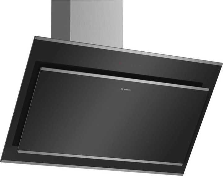 Bosch Hausgeräte Serie 4 Wandesse 90 cm Klarglas schwarz bedruckt DWK97IM60 (Wandhaube)