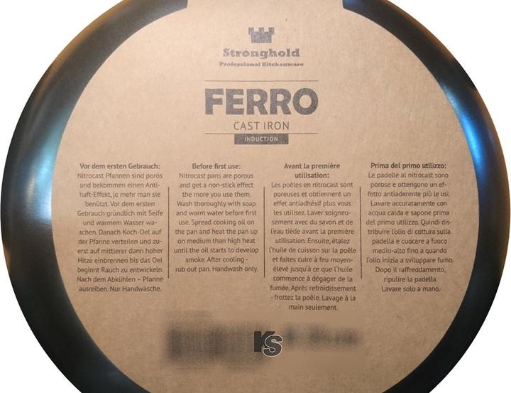 Actual product image Stronghold Cast iron pan, 24cm (24 cm, Frying pan, Cast iron)