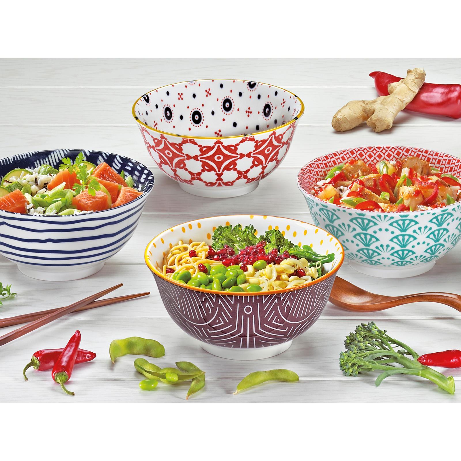 Thumbnail - 6x Cilio Bowl Amici Fächer 18cm, Schüssel + Schale, Mehrfarbig
