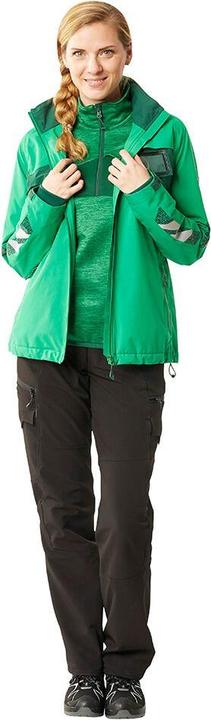 Actual product image Mascot Fleece pullover w. zip forest green, size 2XL (1 x)