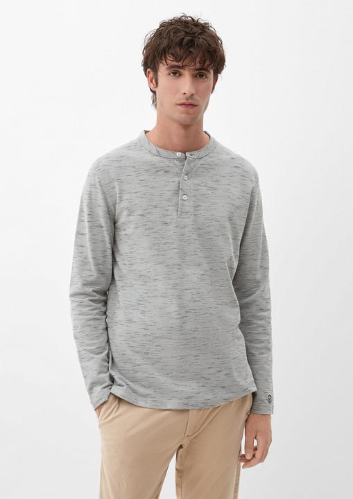 Produktbild s.Oliver T-Shirt Langarmshirt mit Henleyausschnitt (M)