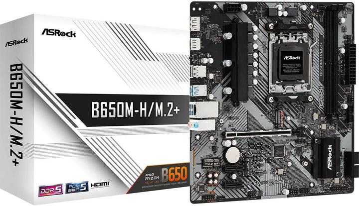 Productafbeelding AsRock B650M-H/M.2+ (AM5, AMD B650, mATX)