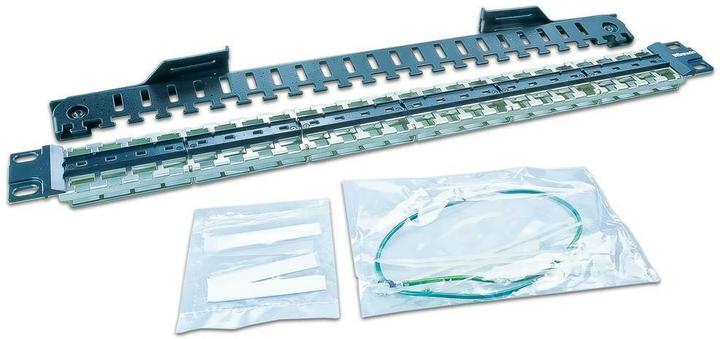 Produktbild Wirewin 48-Port 1HE 19" Patchpanel, Winkelbar 0/45°