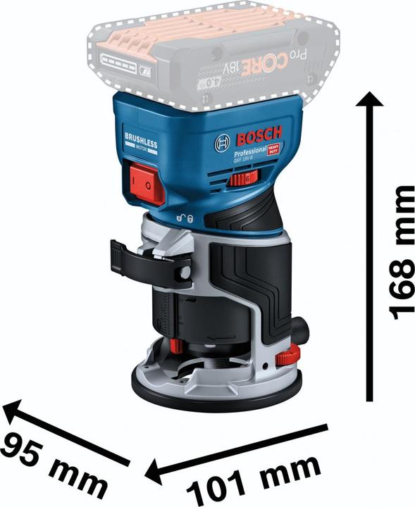 Image du produit Bosch Professional GKF 18V-8 (Routeur de bord)