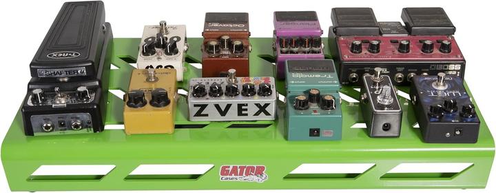 Actual product image Gator GPB-BAK-GR Aluminum pedal board green w/Carry Bag (Electric guitar)