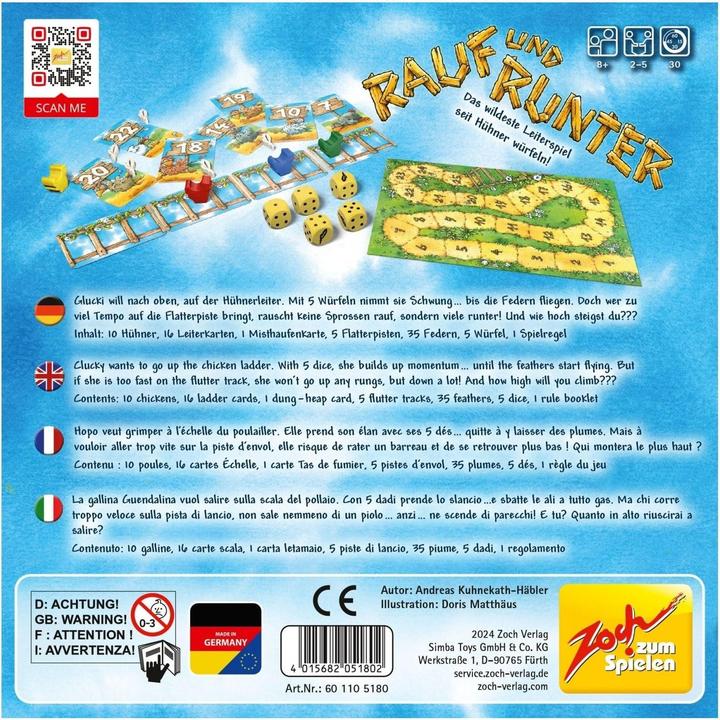 Produktbild Zoch Rauf und runter (Deutsch, Englisch, Französisch, Italienisch, 2 Spieler)