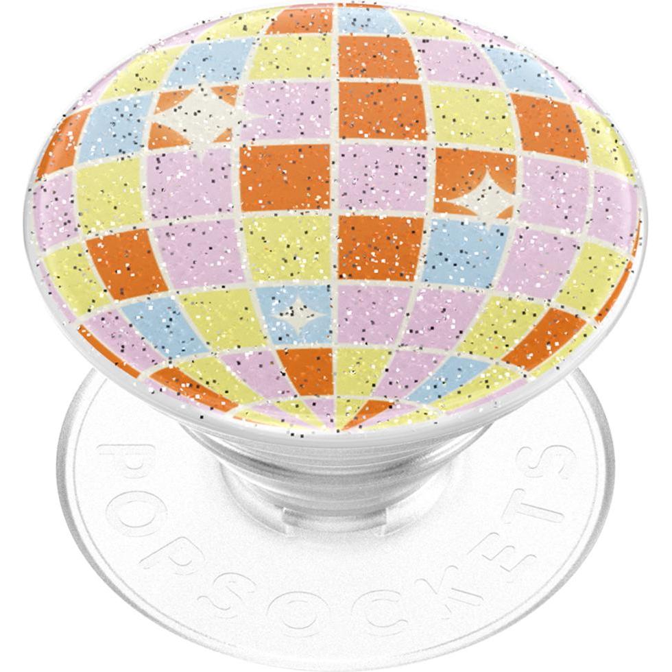 PopSockets Retro Disco PopGrip, Smartphone Halterung, Transparent