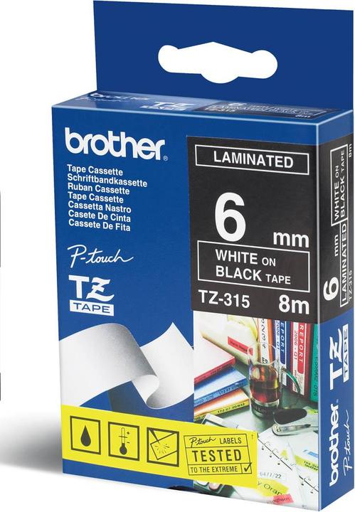 Produktbild Brother Tze-315 (0.60 cm, Schwarz)
