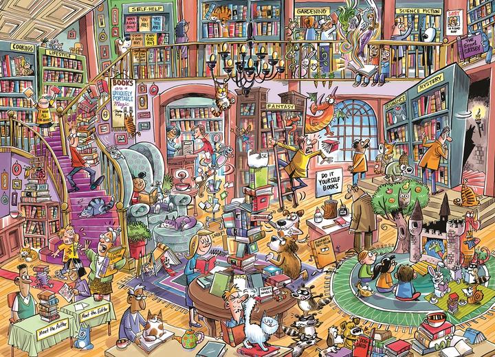 Actual product image Cobble Hill Verrückter Buchladen 1000 Teile (1000 pieces)