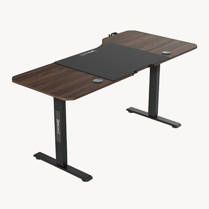 Produktbild Pro-Tec Höhenverstellbarer Tisch Stryn 160x75 cm Walnussoptik
