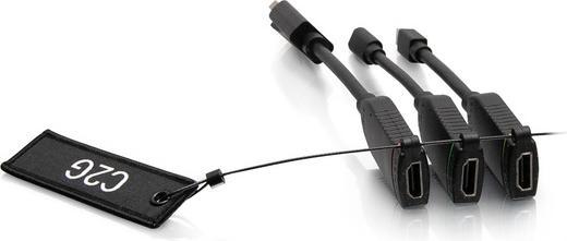 Image du produit C2G Boucle d’adaptateurs à dongle 4K HDMI® universelle avec code couleur Mini DisplayPort™, DisplayPort (USB-C, Mini DP)