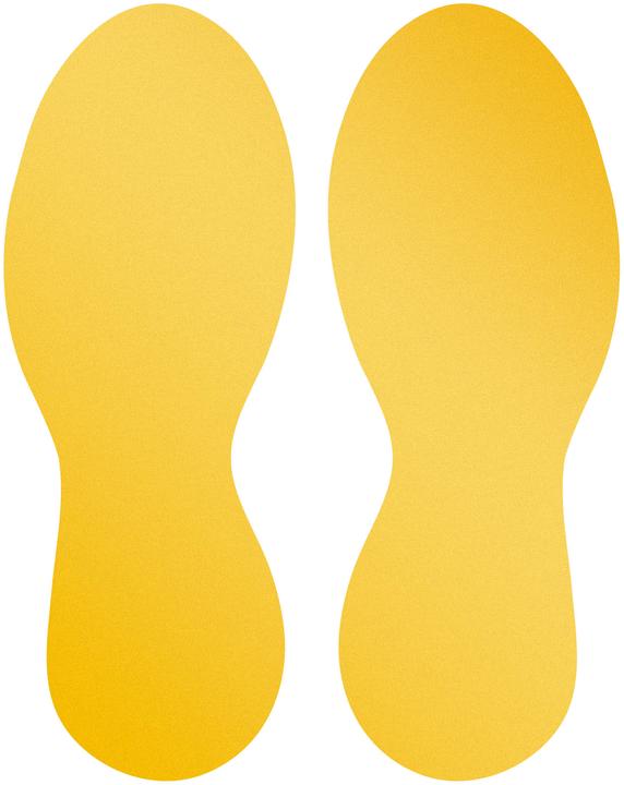 Actual product image Durable Notice sticker for the floor shape