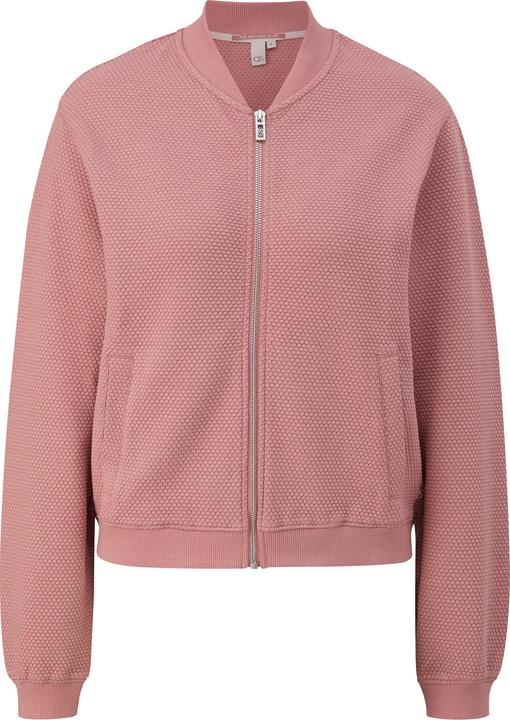Produktbild s.Oliver Sweatshirt Sweatshirt im Blousonstyle mit Strukturmuster (L)