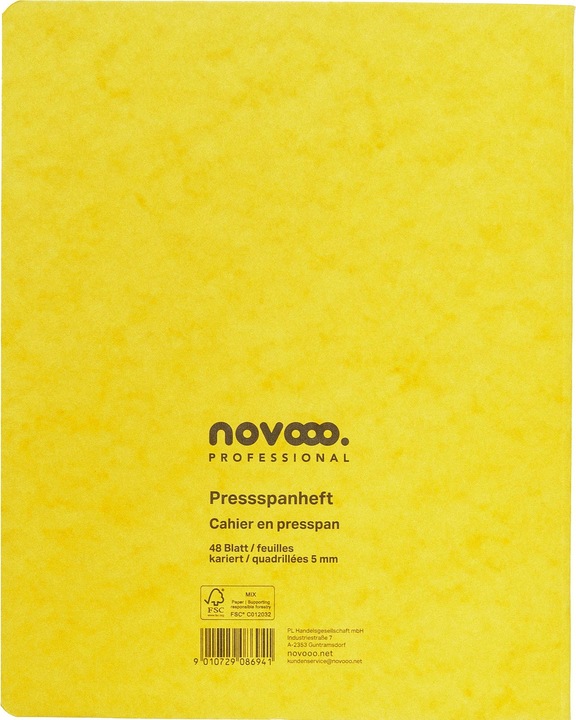 Immagine prodotto Novooo Pressspanheft (175 x 220 mm, Quadretti)