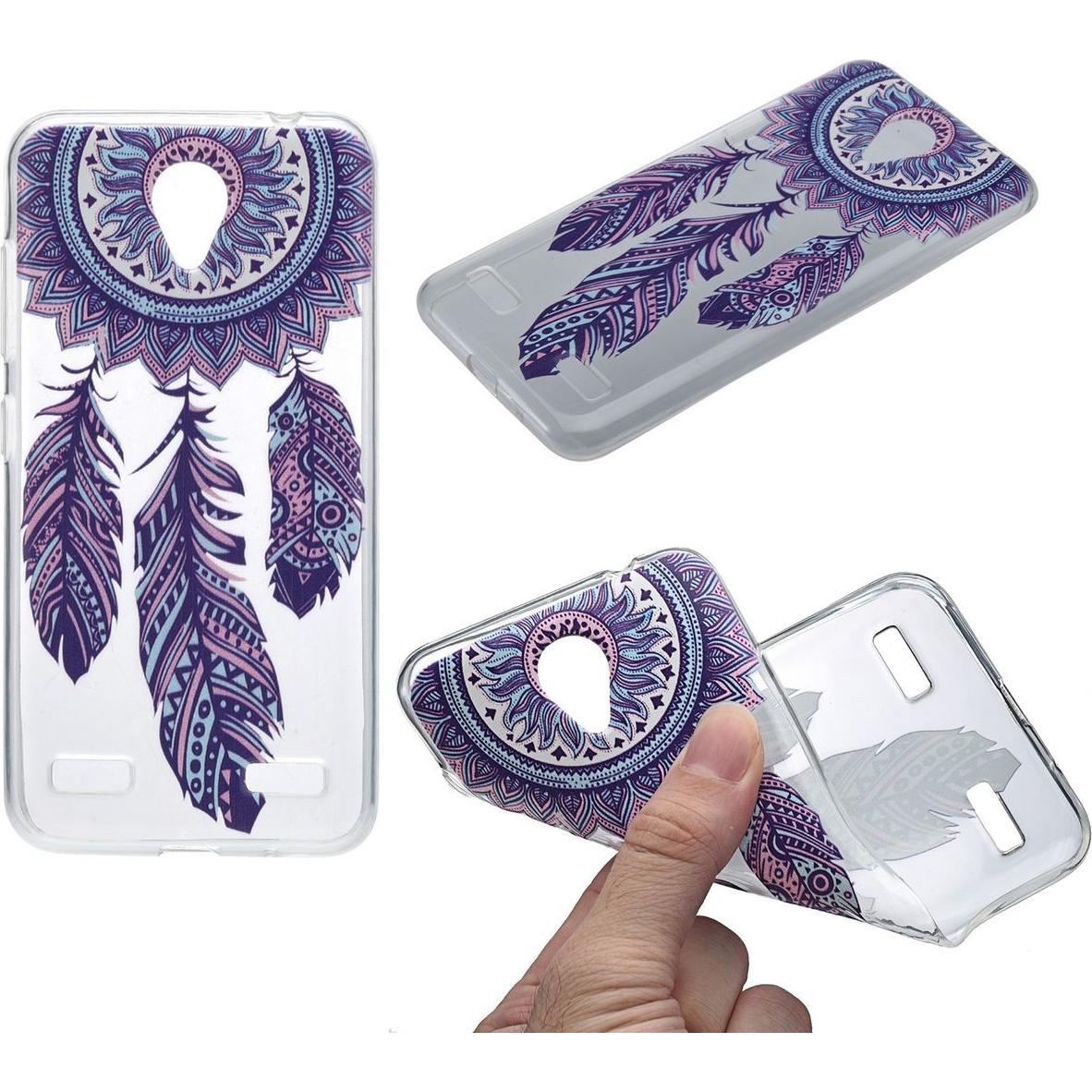 Thumbnail - König Design Henna Cover für ZTE Blade A520 Case Schutz Hülle Silikon Bumper Traumfänger Neu (ZTE Blade A520), Smartphon...