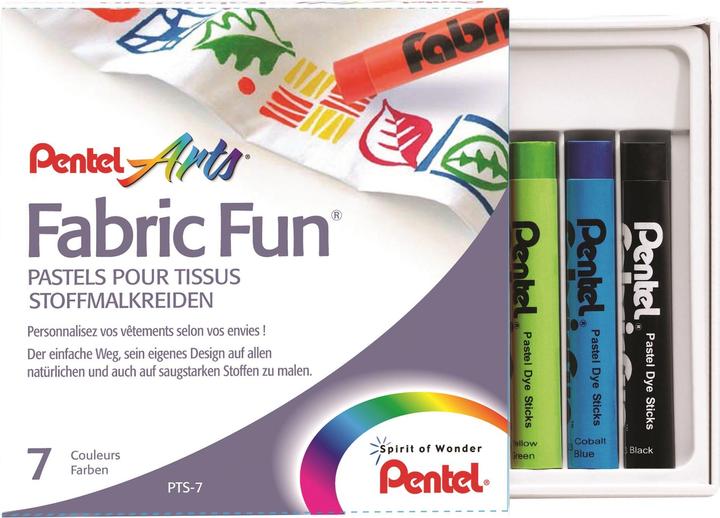 Actual product image Pentel Fabric Crayon Fabric 7s (Multicoloured, 1 x)