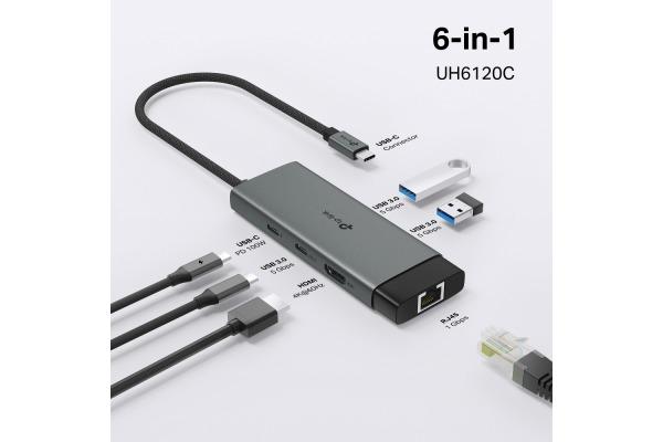 Produktbild TP-Link UH6120C (USB-C, 6 Ports)