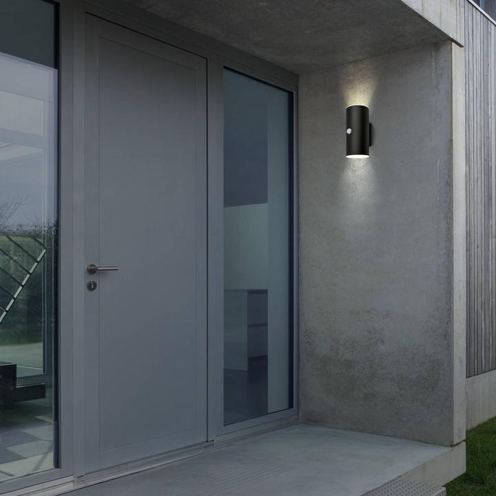 Image du produit Briloner Applique murale d'extérieur à LED rechargeable,capteur,noir,2xLED/6W (700 lm, IP44)