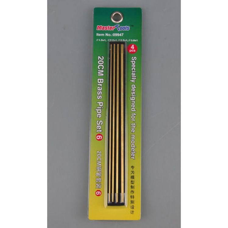 Master Tools 20CM Brass Pipe / Messingrohr Set 6