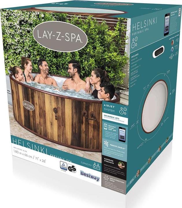 Image du produit Bestway Lay-Z-Spa Helsinki 180x66cm Airjet (7 pers.)