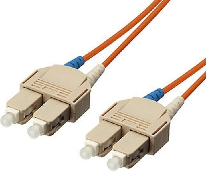 Actual product image equip FO patch cable SC->SC multimode duplex OM1 or (10 m)